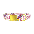 Birthday Celebration Dog Collar - metal gold