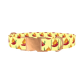 Spicy Pepper Flame Dog Collar - metal rose gold