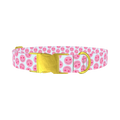 Heart Smile Emoji Dog Collar - metal gold