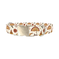 Bohemian Rainbow Dog Collar - metal silver