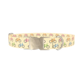 Colorful Bicycle Dog Collar - metal silver