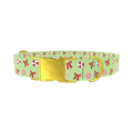 Christmas Peppermint Dog Collar - metal gold