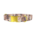 Floral Roses Dog Collar - metal gold