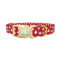 Christmas Snowflake Dog Collar - plastic gold