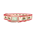 California Republic Flag Dog Collar - plastic rose gold