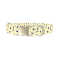 Cowboy Western Heart Dog Collar - metal silver