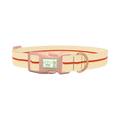 Geometric Hexagon Dog Collar - plastic rose gold