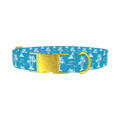 Tropical Island Dog Collar - metal gold