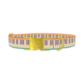 Piano Key Dog Collar - metal gold