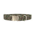 Camouflage Pattern Dog Collar - metal silver