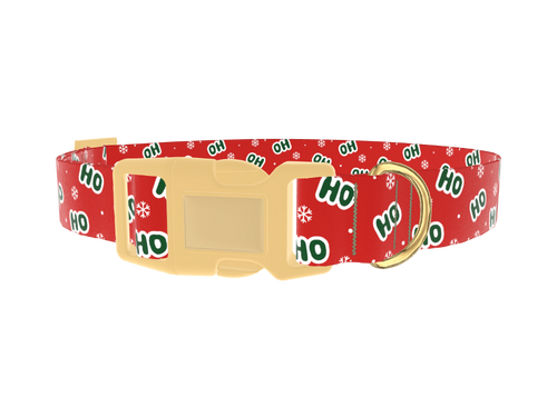 Ho Ho Snowflake Dog Collar