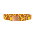 Flame Burst Dog Collar - metal rose gold