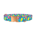 Summer Ice Cream Dog Collar - metal rose gold