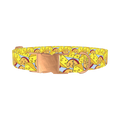Cheese Pattern Dog Collar - metal rose gold