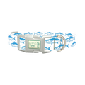 Ocean Fish Dog Collar - plastic silver