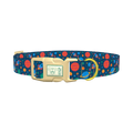 Space Adventure Dog Collar - plastic gold