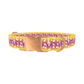 Gradient Musical Note Dog Collar - metal rose gold