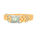 Clay Heart Dog Collar - plastic silver