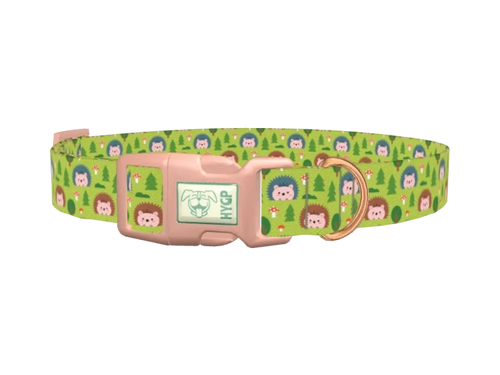 Woodland Hedgehog Dog Collar