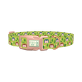 Woodland Hedgehog Dog Collar - plastic rose gold