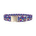 Bright Bobber Dog Collar - metal silver
