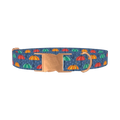Umbrella Rain Dog Collar - metal rose gold