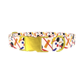 Geometric Abstract Dog Collar - metal gold