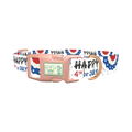 Patriotic 4th of July Dog Collar - plastic rose gold