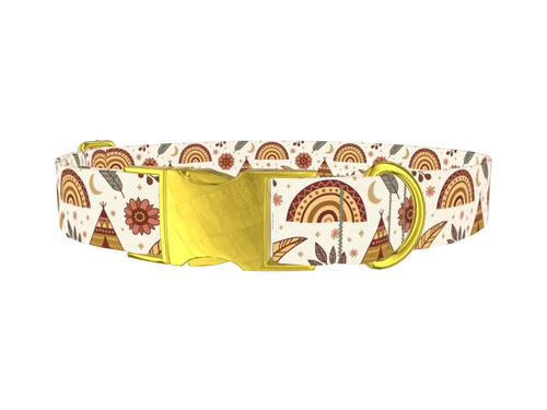Bohemian Rainbow Dog Collar