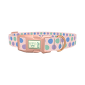 Pastel Polka Dot Dog Collar - plastic rose gold