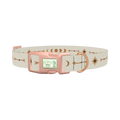 Geometric Moon Phase Dog Collar - plastic rose gold