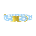 Cloudy Sky Dog Collar - metal silver
