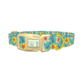 Floral Narcissus Dog Collar - plastic gold