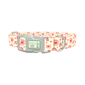 Valentine Mug and Envelope Dog Collar - plastic silver