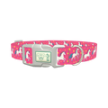 Unicorn Star Dog Collar - plastic silver