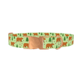 Forest Bear Dog Collar - metal rose gold