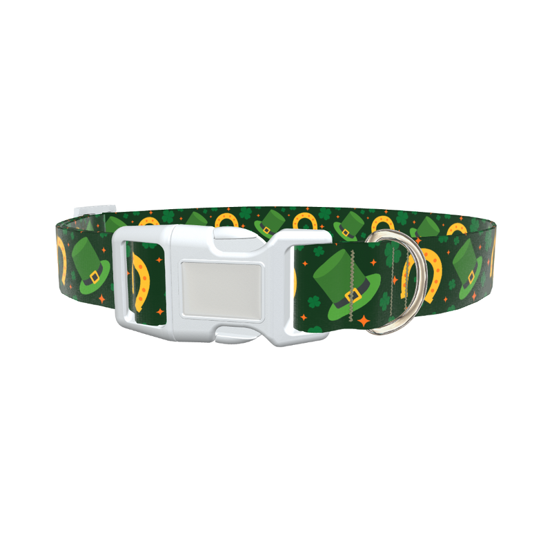 Lucky Rainbow Dog Collar - plastic rose gold