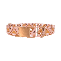Tribal Triangle Dog Collar - metal rose gold