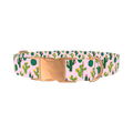 Floral Cactus Dog Collar - metal rose gold