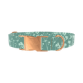 Botanical Silhouette Dog Collar - metal rose gold