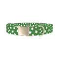 White Christmas Tree Dog Collar - metal silver
