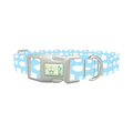 Cloud Pattern Dog Collar - plastic silver