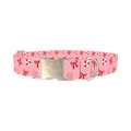 Candy Bow Dog Collar - metal silver