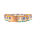 Piano Key Dog Collar - metal rose gold