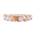 Retro Cassette Dog Collar - metal rose gold
