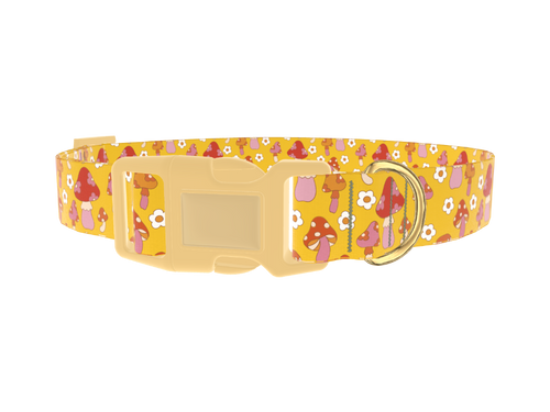 Mushroom Floral Dog Collar