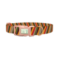 Geometric Striped Dog Collar - plastic rose gold