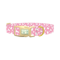 Daisy Bunny Dog Collar - plastic gold