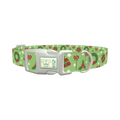 Holly Wreath Dog Collar - plastic silver