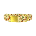 Mexican Fiesta Dog Collar - metal gold